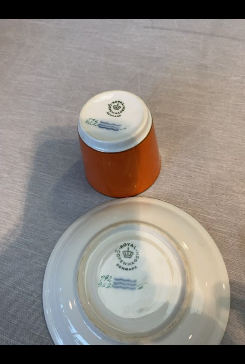 Royal Copenhagen orange